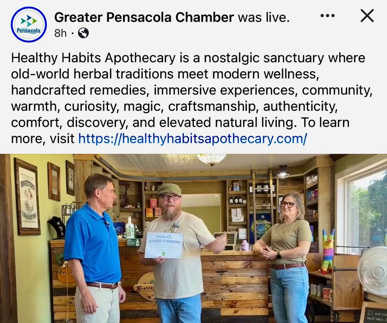Terry and his wife at the Chamber of Commerce